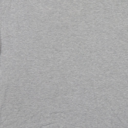 Betty&Co Womens Grey Polyester Basic T-Shirt Size M Scoop Neck