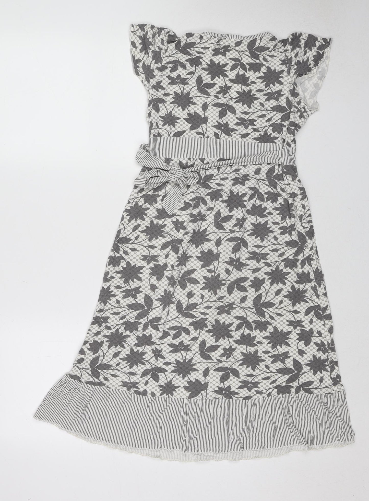 Kylie Girls Multicoloured Geometric Viscose A-Line Size 13-14 Years Scoop Neck Pullover