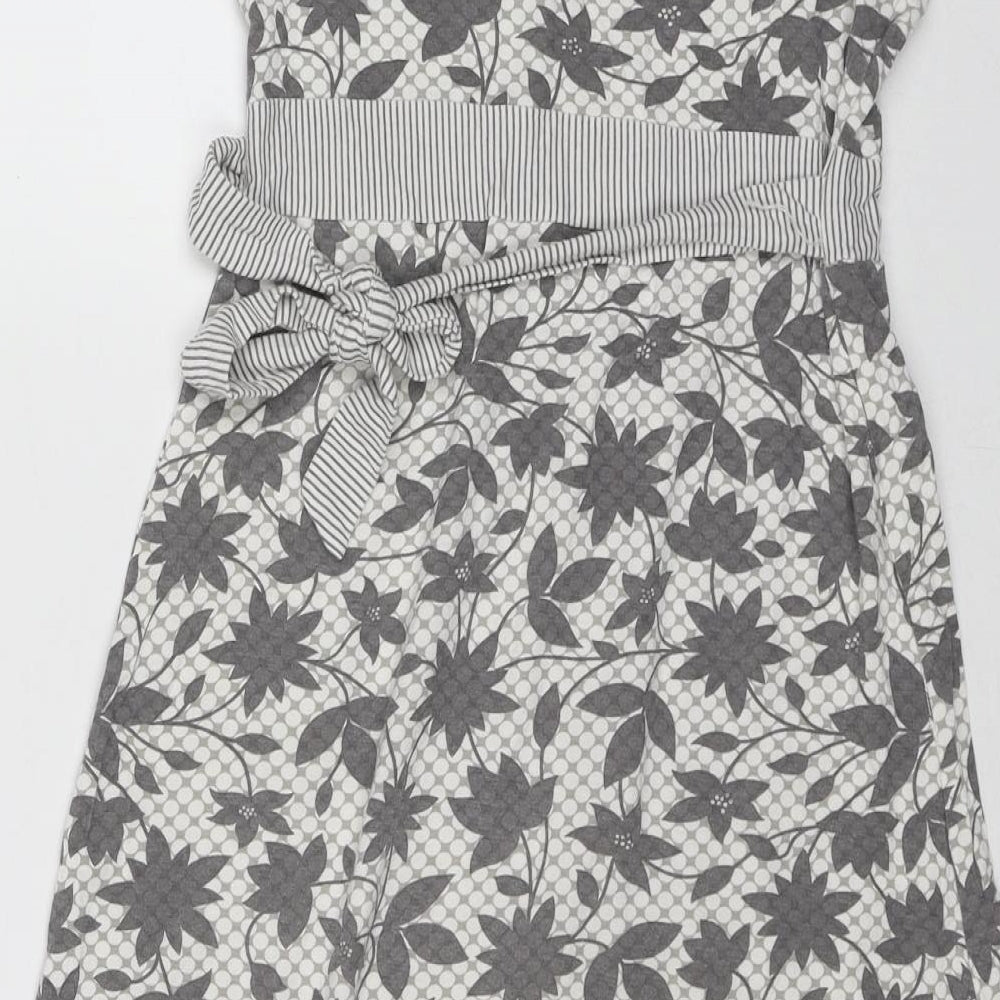 Kylie Girls Multicoloured Geometric Viscose A-Line Size 13-14 Years Scoop Neck Pullover