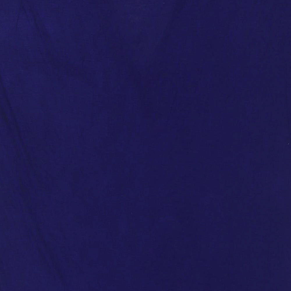 H&M Womens Purple Viscose Basic Tank Size M V-Neck - Twist Detail