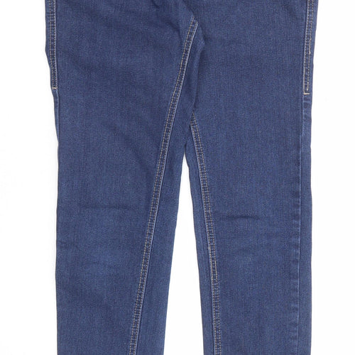 Denim & Co. Womens Blue Cotton Skinny Jeans Size 6 Regular Zip