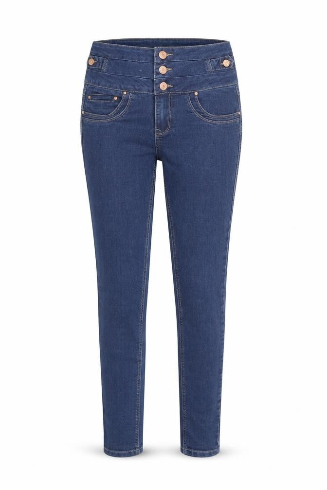Denim & Co. Womens Blue Cotton Skinny Jeans Size 6 Regular Zip