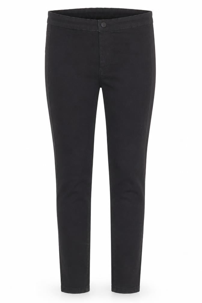 Denim & Co. Womens Black Cotton Skinny Jeans Size 10 Regular Zip
