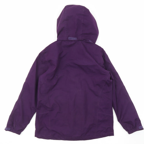 Peter Storm Girls Purple Windbreaker Jacket Size 9-10 Years Zip