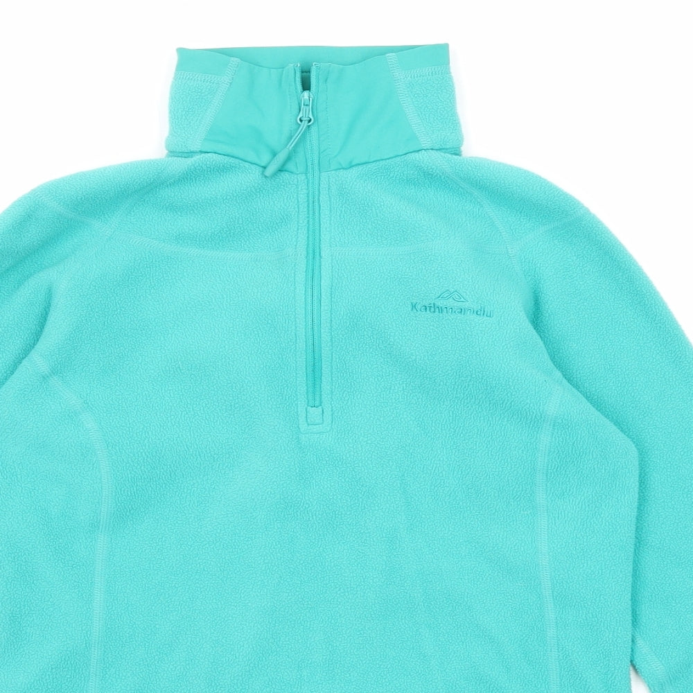 Kathmandu Womens Green Polyester Pullover Sweatshirt Size 6 Zip