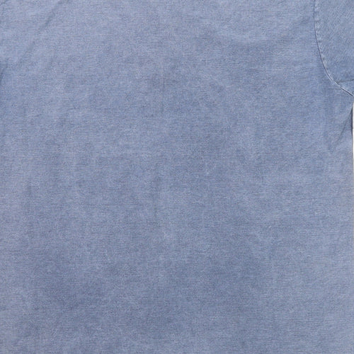 Modous Mens Blue Cotton T-Shirt Size XL Round Neck - Sailing print