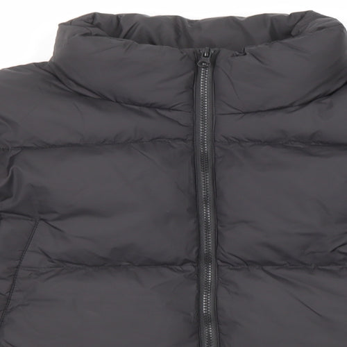 Dazy Womens Black Puffer Jacket Jacket Size L Snap