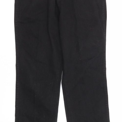 Wrangler Mens Black Cotton Straight Jeans Size 33 in Regular Zip