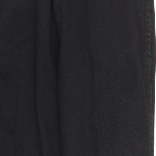 Wrangler Mens Black Cotton Straight Jeans Size 33 in Regular Zip