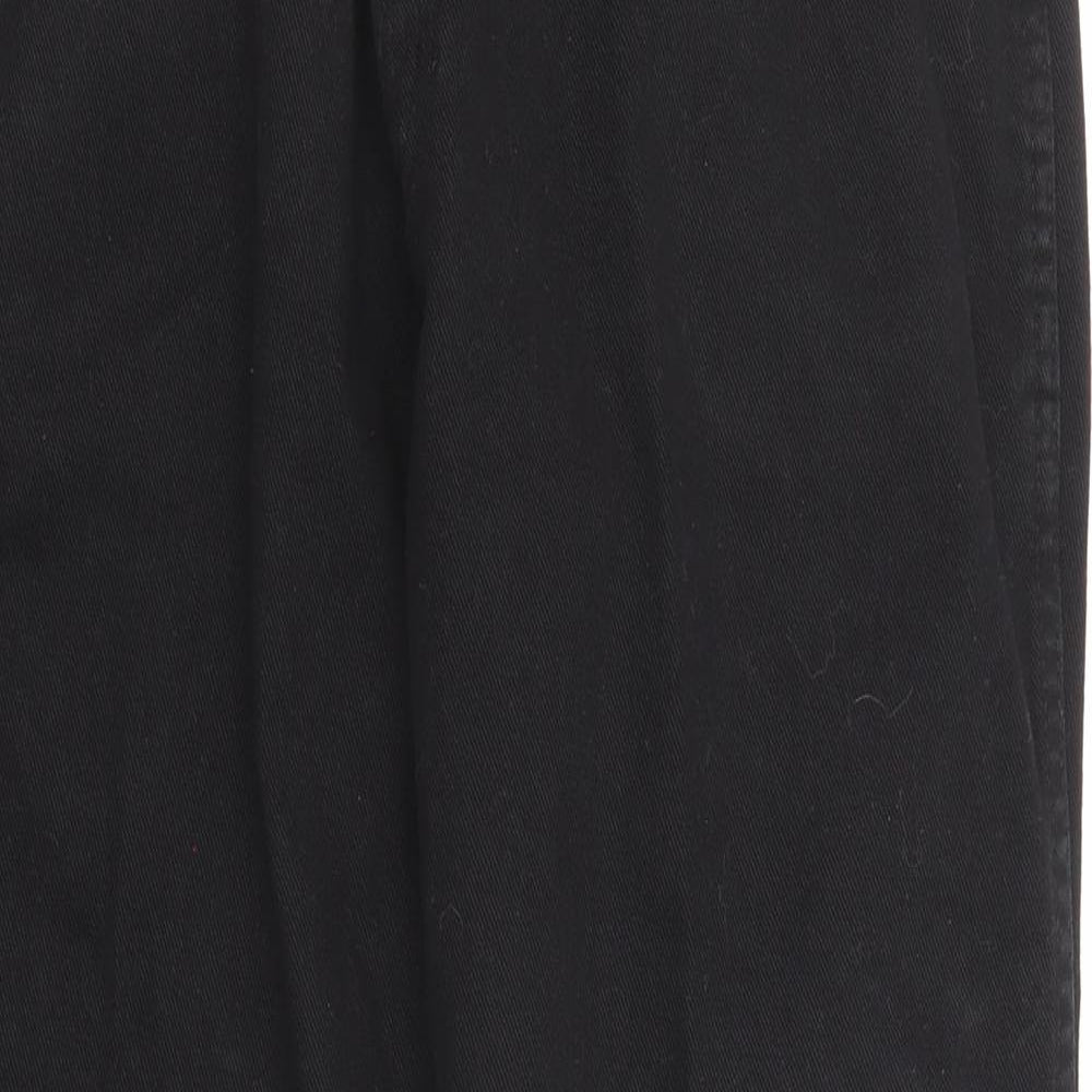 Wrangler Mens Black Cotton Straight Jeans Size 33 in Regular Zip