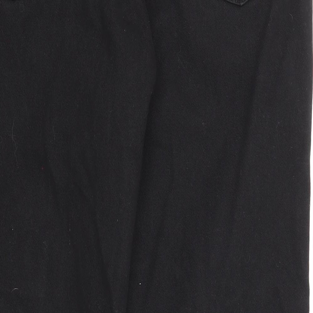 Wrangler Mens Black Cotton Straight Jeans Size 33 in Regular Zip