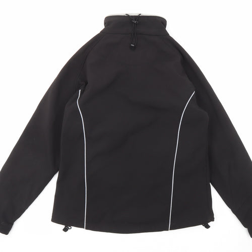 Clique Womens Black Windbreaker Jacket Size 8 Zip