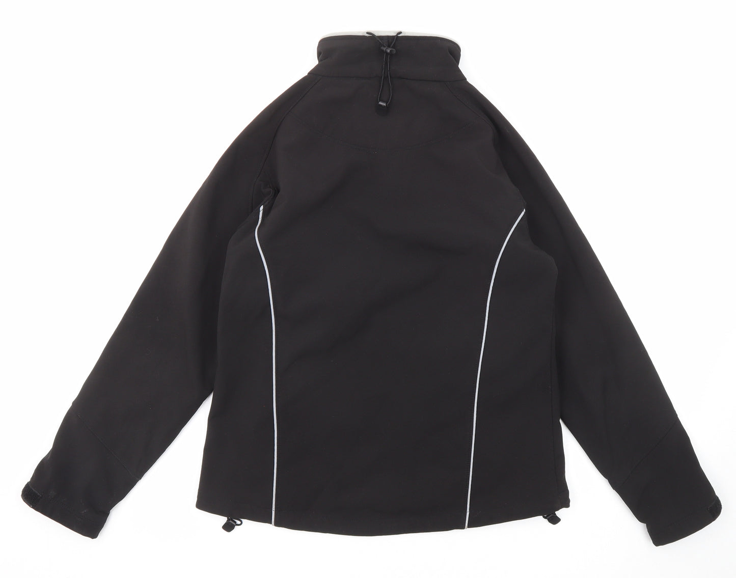 Clique Womens Black Windbreaker Jacket Size 8 Zip