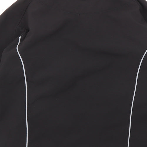 Clique Womens Black Windbreaker Jacket Size 8 Zip