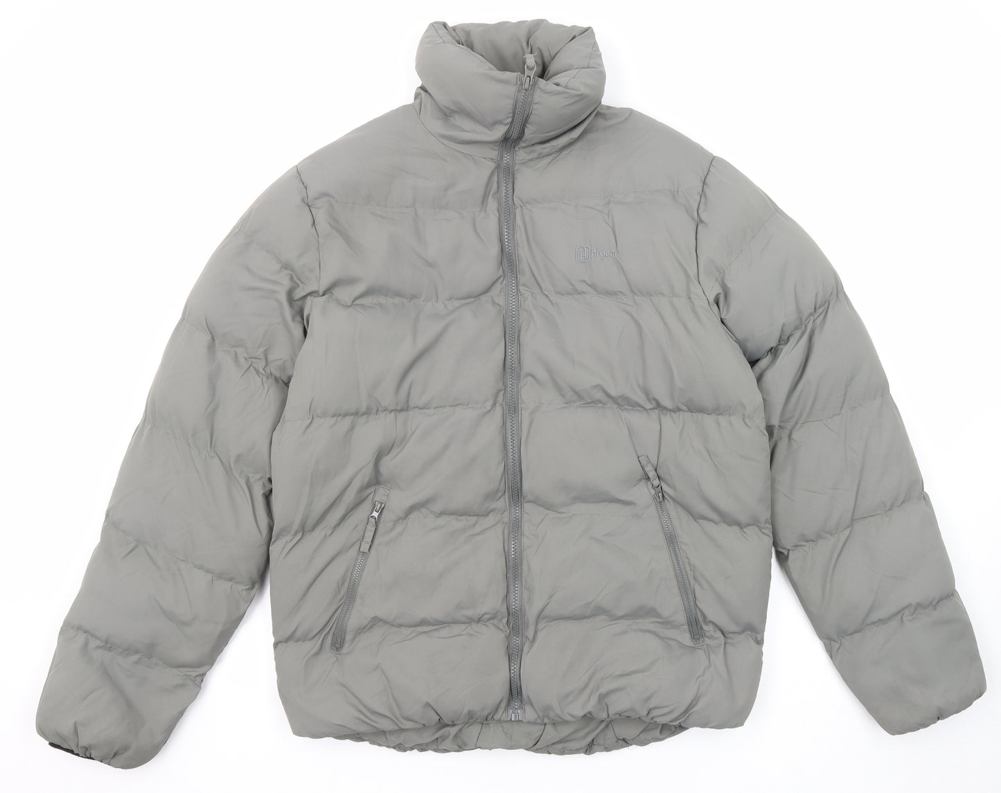 Hi Gear Mens Grey Puffer Jacket Jacket Size M Zip