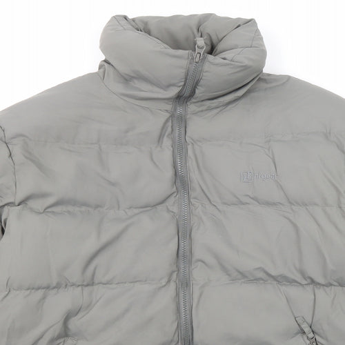 Hi Gear Mens Grey Puffer Jacket Jacket Size M Zip