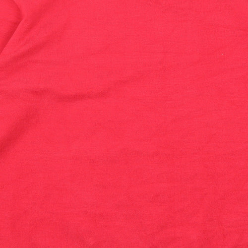 Klass Womens Red Round Neck Polyester Pullover Jumper Size L