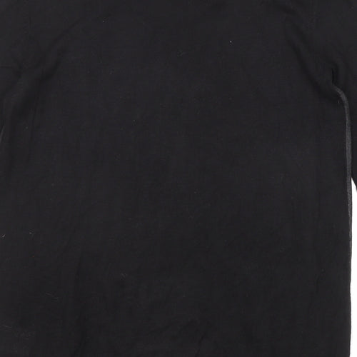 Smart Set Womens Black Round Neck Viscose Pullover Jumper Size M
