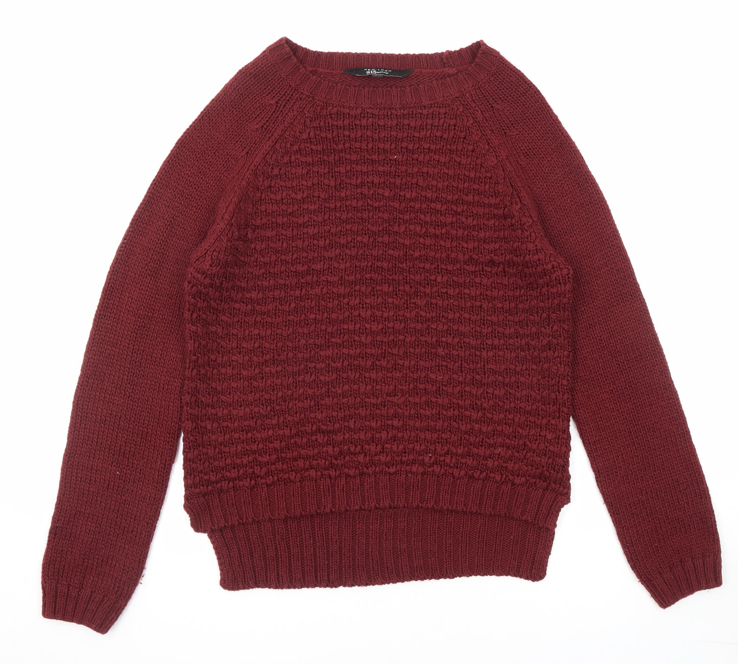 New Look Girls Purple Round Neck Acrylic Pullover Jumper Size 14-15 Years Pullover