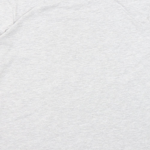 Marks and Spencer Boys Grey Cotton Pullover T-Shirt Size 12-13 Years Crew Neck Pullover - Football