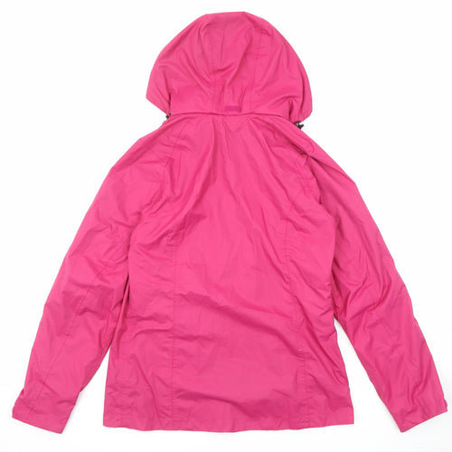 Quechua Womens Pink Windbreaker Jacket Size S Zip