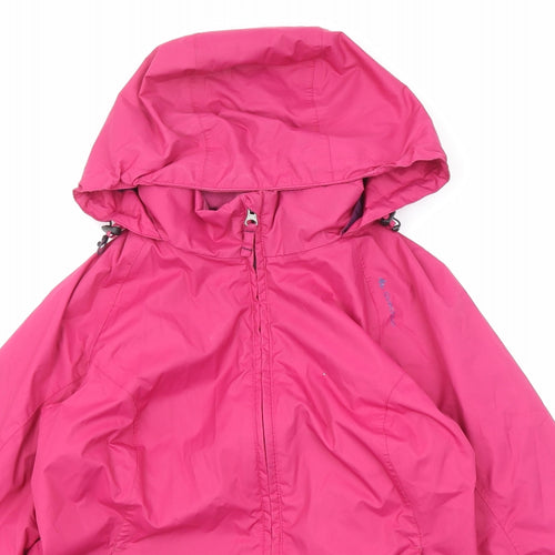 Quechua Womens Pink Windbreaker Jacket Size S Zip