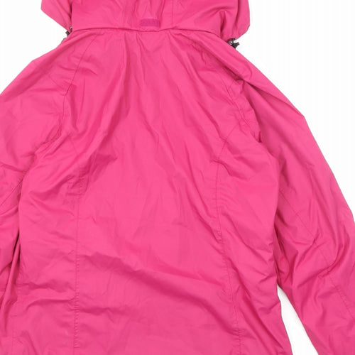 Quechua Womens Pink Windbreaker Jacket Size S Zip