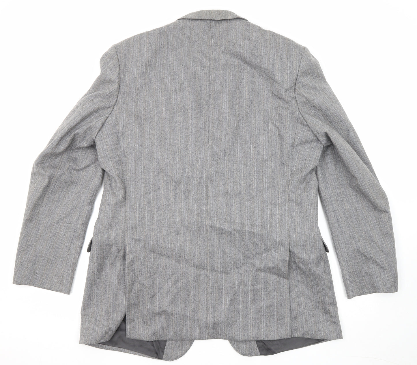 St Michael Mens Grey Wool Jacket Suit Jacket Size 46 Regular