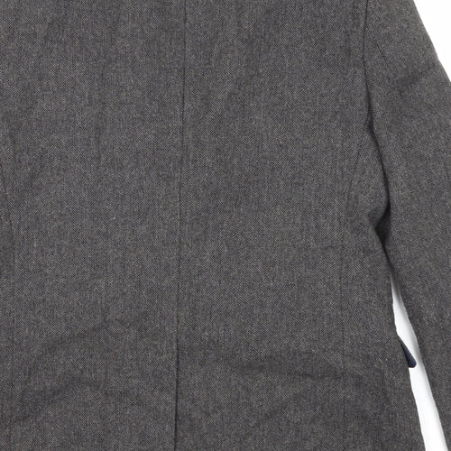 NEXT Mens Grey Wool Jacket Suit Jacket Size 40 Regular