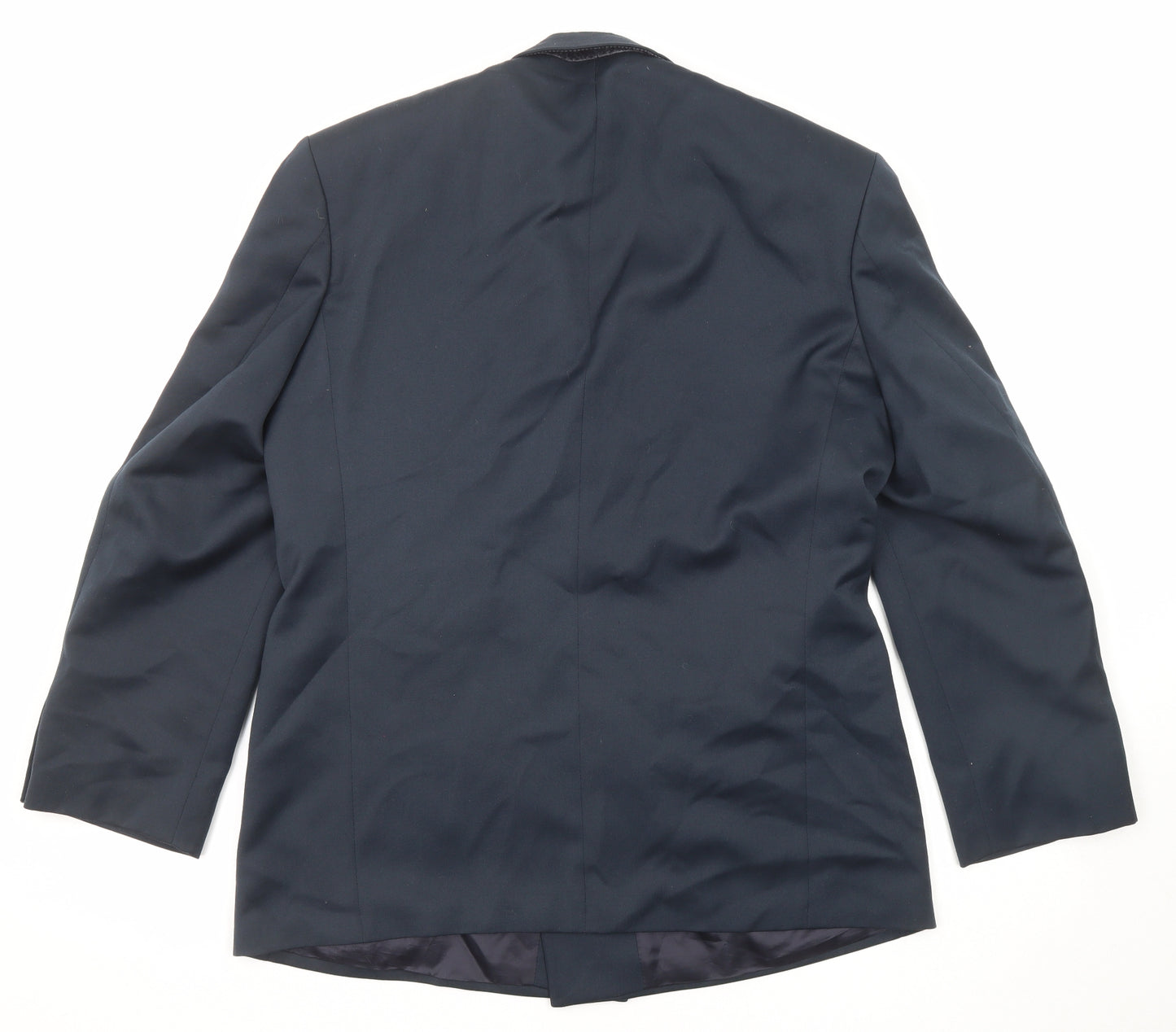 Marks and Spencer Mens Blue Polyester Jacket Suit Jacket Size 40 Regular