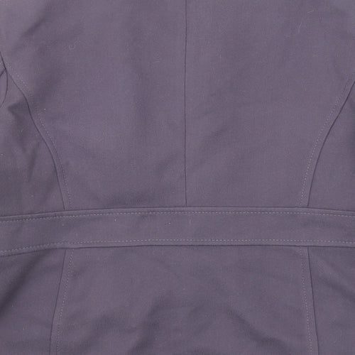 Marks and Spencer Womens Purple Pea Coat Coat Size 14 Button