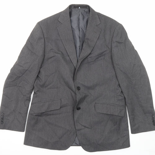 Marks and Spencer Mens Grey Polyester Jacket Suit Jacket Size 40 Regular