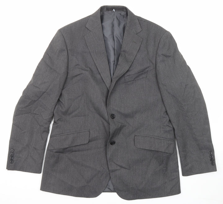 Marks and Spencer Mens Grey Polyester Jacket Suit Jacket Size 40 Regular