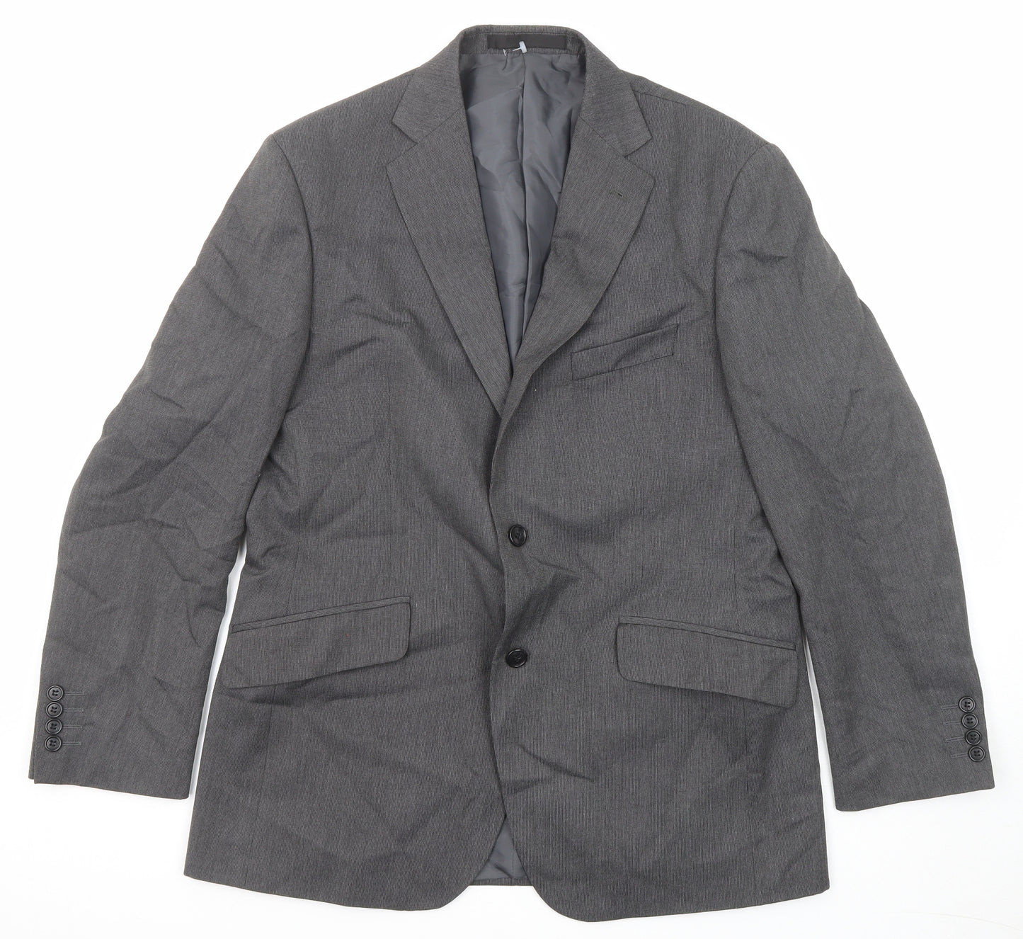Marks and Spencer Mens Grey Polyester Jacket Suit Jacket Size 40 Regular