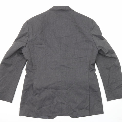 Marks and Spencer Mens Grey Polyester Jacket Suit Jacket Size 40 Regular