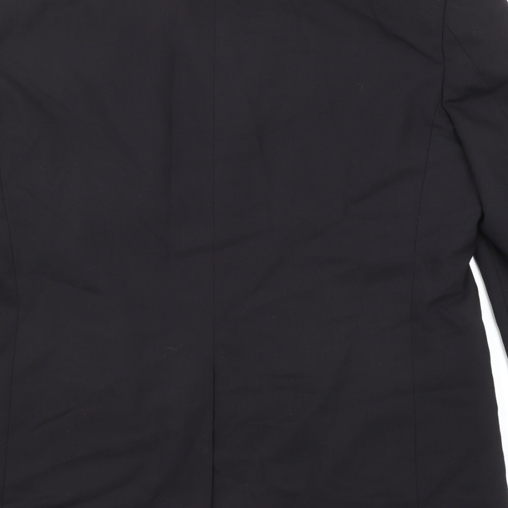 Marks and Spencer Mens Black Wool Jacket Suit Jacket Size 42 Regular