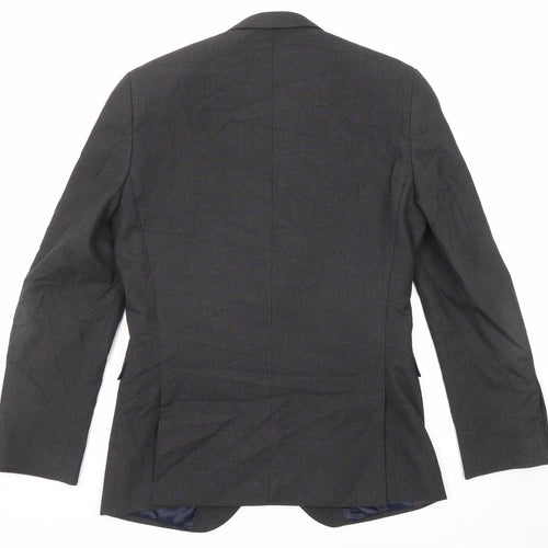NEXT Mens Grey Polyester Jacket Suit Jacket Size 38 Regular