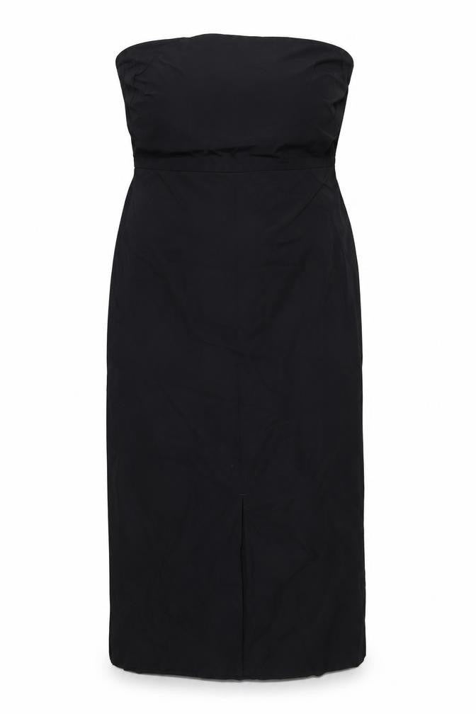 Marks and Spencer Womens Black Viscose A-Line Size 16 Off the Shoulder Zip