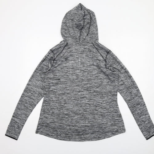 GOODMOVE Womens Grey Geometric Jacket Size 18 Zip