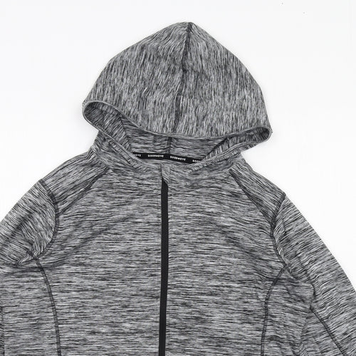 GOODMOVE Womens Grey Geometric Jacket Size 18 Zip