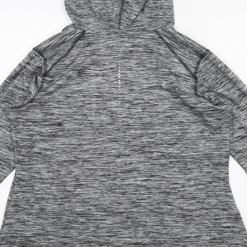 GOODMOVE Womens Grey Geometric Jacket Size 18 Zip