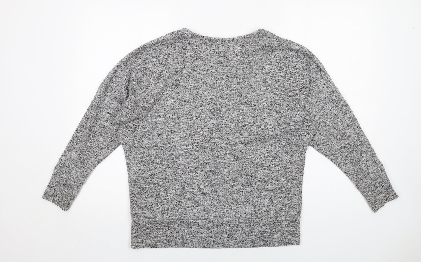 Dorothy Perkins Womens Grey Crew Neck Polyester Pullover Jumper Size 10 Pullover