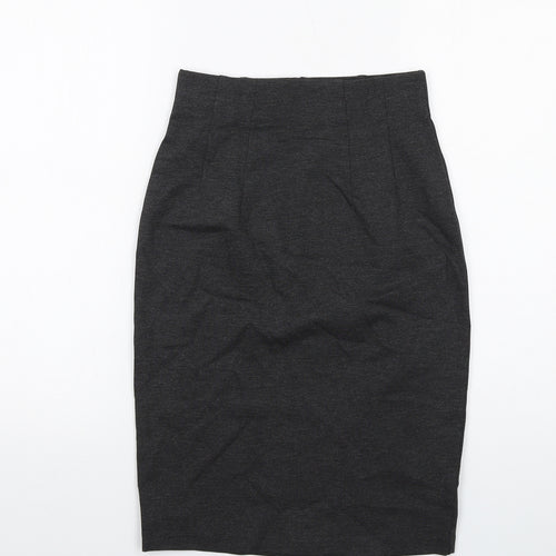 Marks and Spencer Womens Grey Viscose Straight & Pencil Skirt Size 6