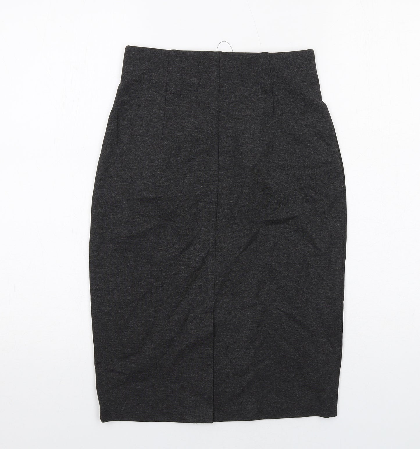 Marks and Spencer Womens Grey Viscose Straight & Pencil Skirt Size 6