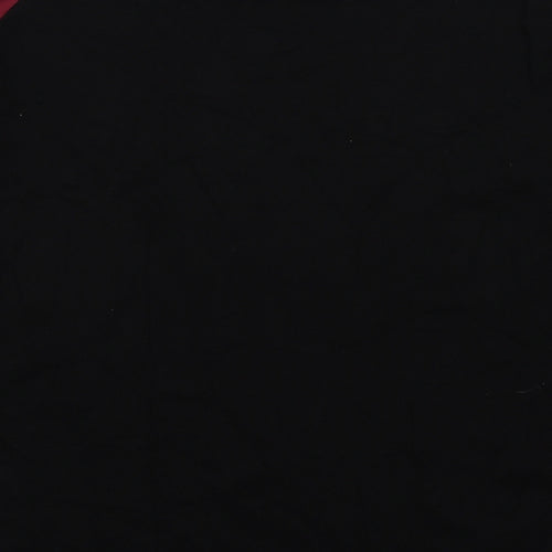 Debenhams Womens Black Round Neck Floral Polyester Pullover Jumper Size 14