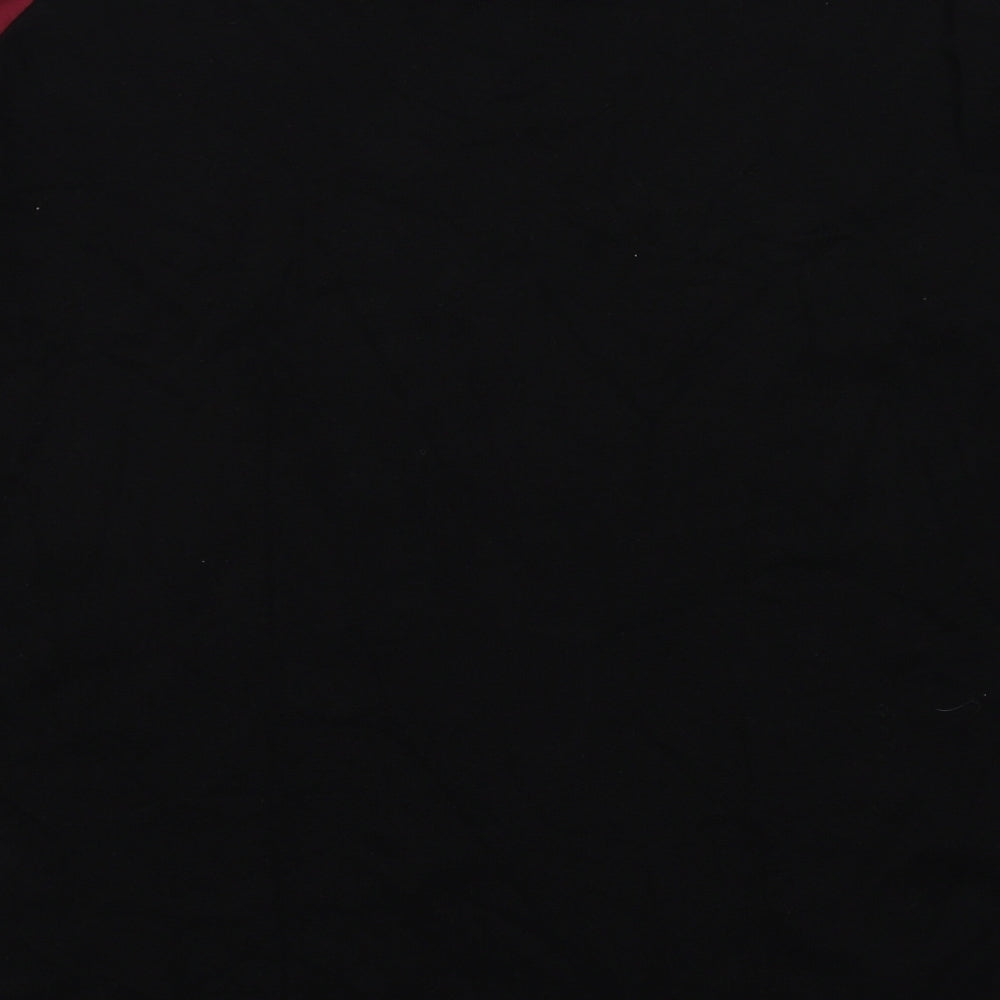 Debenhams Womens Black Round Neck Floral Polyester Pullover Jumper Size 14