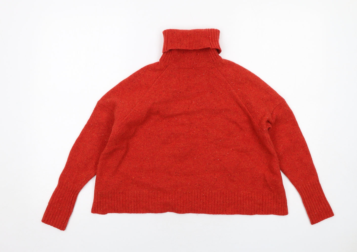 Whistles Womens Red Roll Neck Wool Pullover Jumper Size S