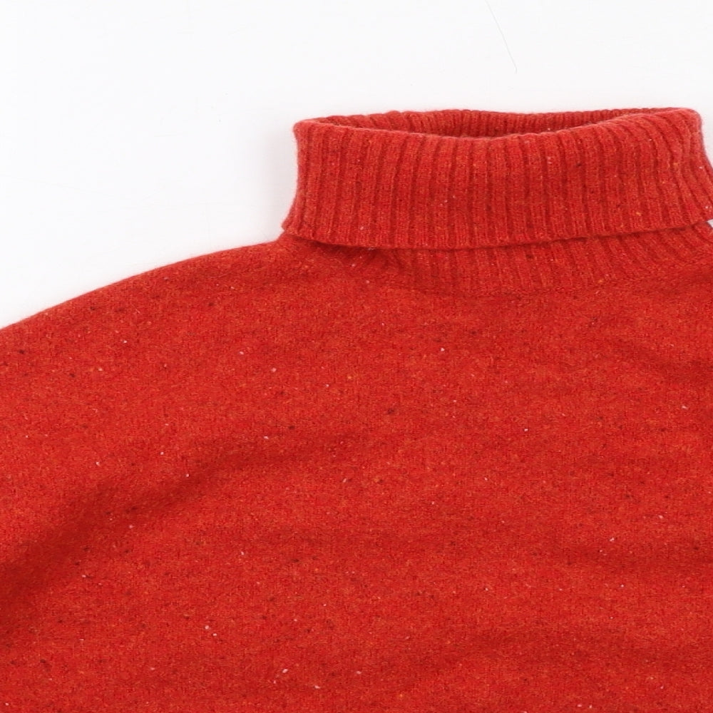 Whistles Womens Red Roll Neck Wool Pullover Jumper Size S