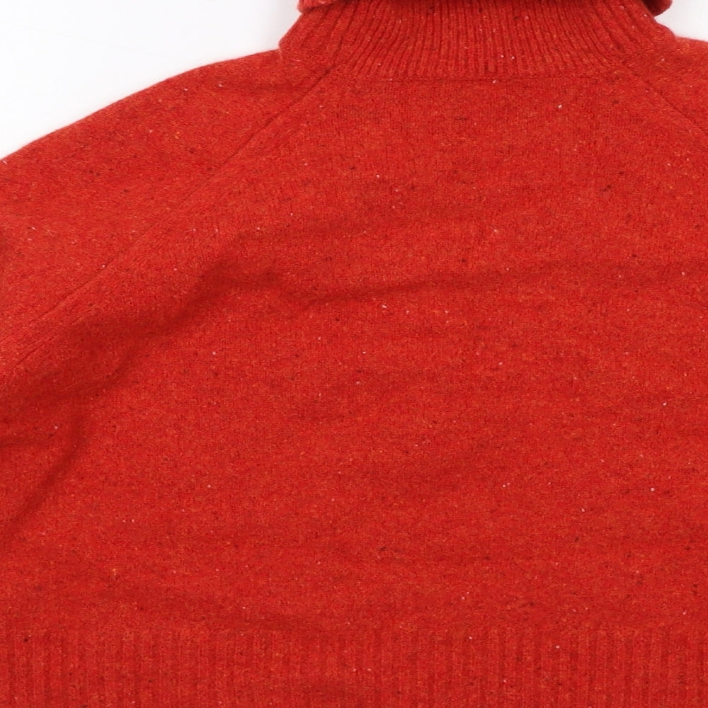 Whistles Womens Red Roll Neck Wool Pullover Jumper Size S