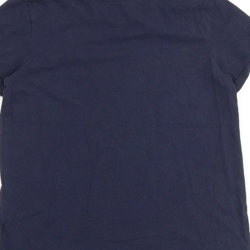 NEXT Girls Blue 100% Cotton Basic T-Shirt Size 12 Years Round Neck Pullover
